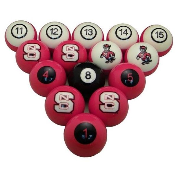 Wave7 Wave7 NCSBBS300N North Carolina State University Billiard Ball Set - Numbered NCSBBS300N